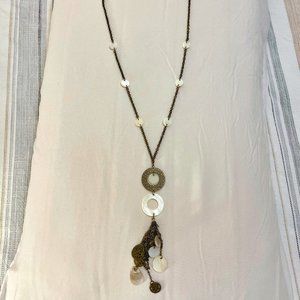 Francescas White and Gold Necklace